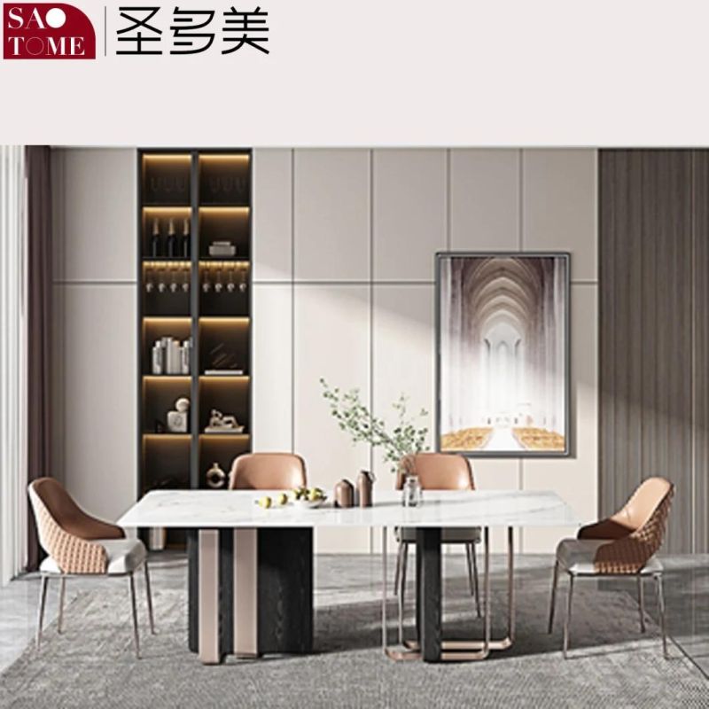 Modern Rock Board Furniture Three-Dimensional Dining Table