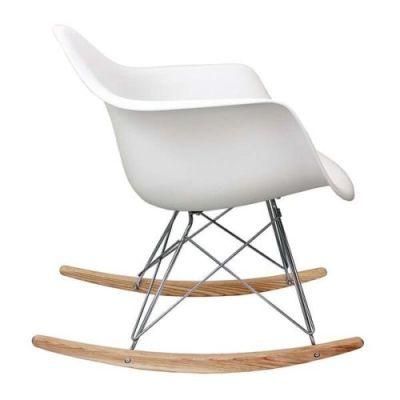 Home Wooden Furniture Rocking Chair with Footrest and Headrest