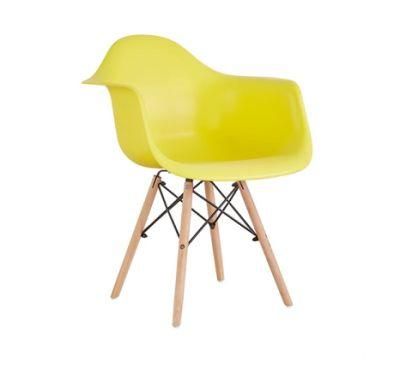 Minimalist Modern Best-Selling Cheap Adult Backrest Plastic Chair Nordic Dining Room Furniture Dining Chair Yellow