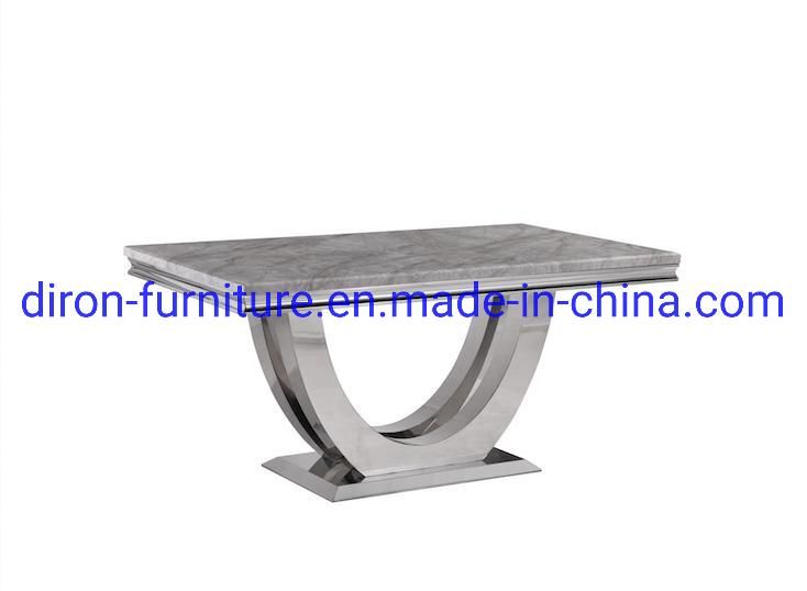 Hot Selling Stainless Steel Marble Dining Table