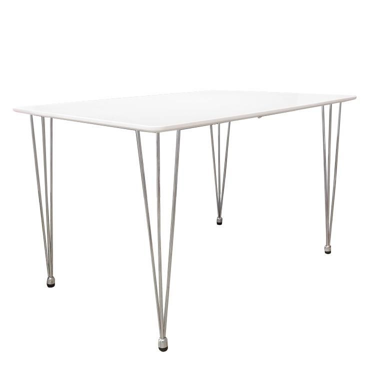 Free Sample Home Furniture Wholesale MDF Modern Luxury Dining Room Table with Metal