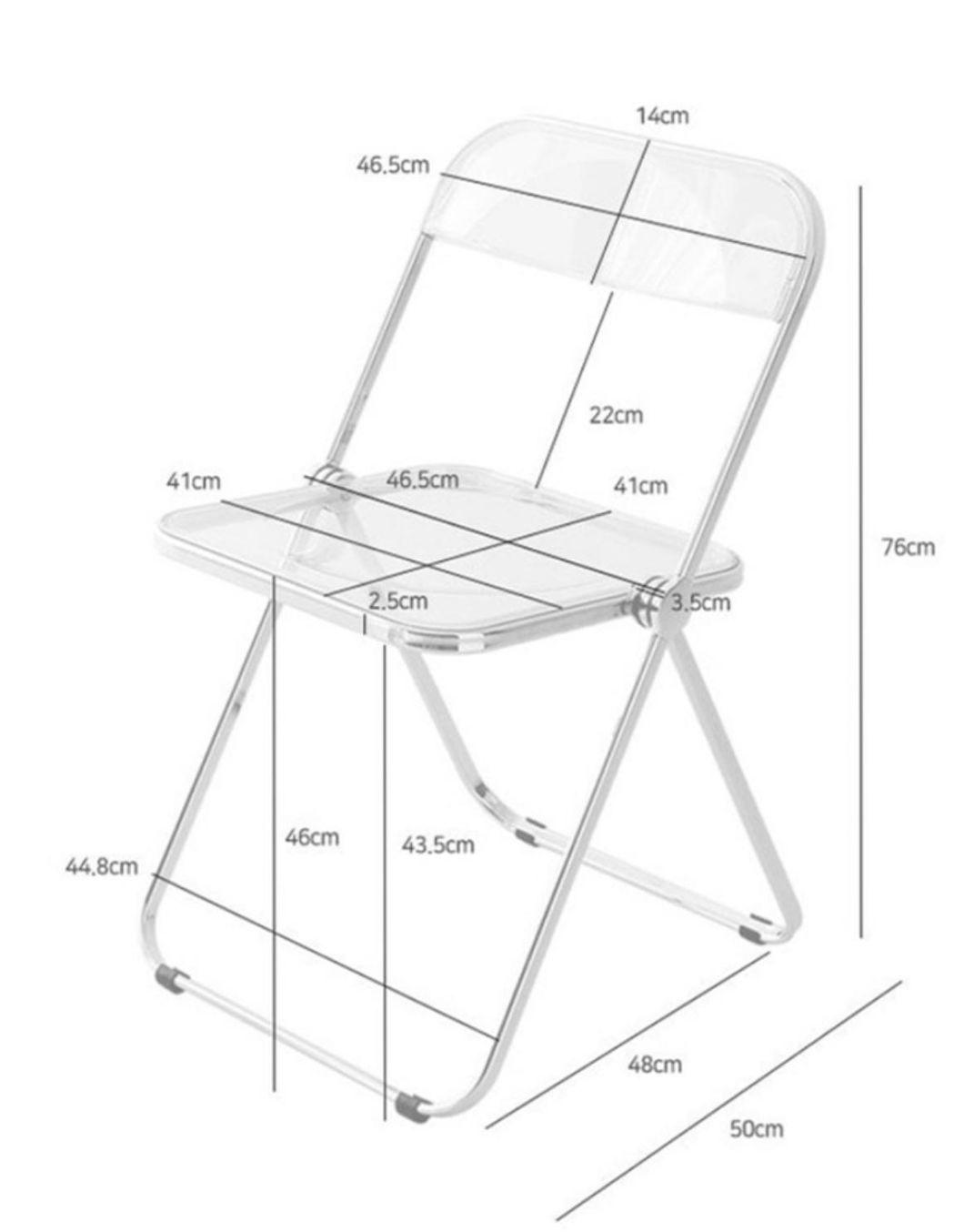 Modern Design Folding Wedding Clear Outdoor Chair