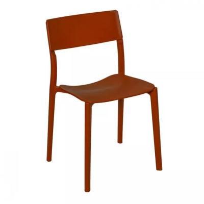 Custom Color Backrest Hollow out Brown Plastic Chairs Outdoor Activity Party Lawn Leisure Chair Portable 4kg Waiting Chairs