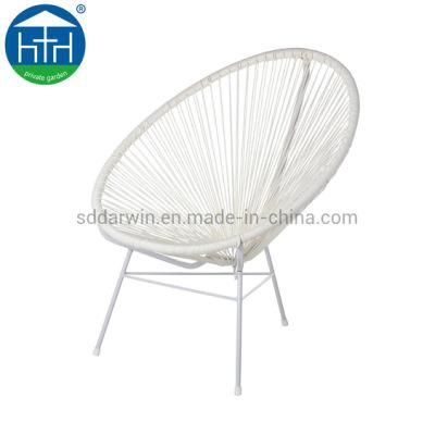 Cheap Wholesale Casual Outdoor Stylish Steel Frame with Plastic Rope Acapulco Chair