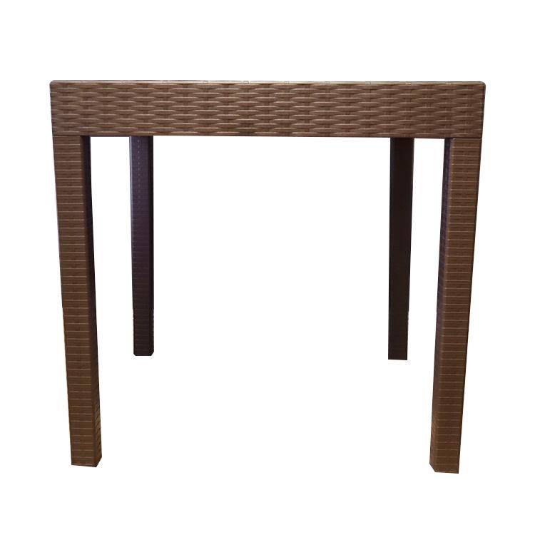 New Design Dining Room Brown Dining Table Plastic