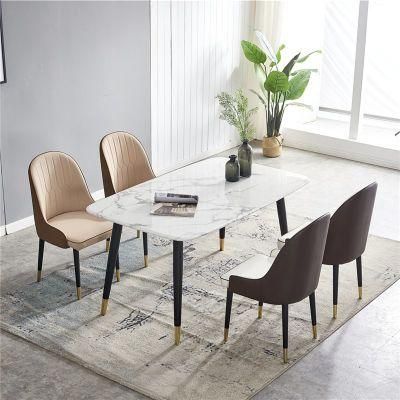 Nordic Style Simple Steel Legs Special Dining Tables