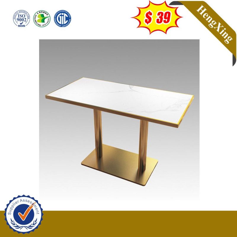 Aluminum Steel Dining Table Customized Size Table