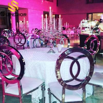 Special Event Party Wedding Use Dining Stainless Steel Furniture Chair