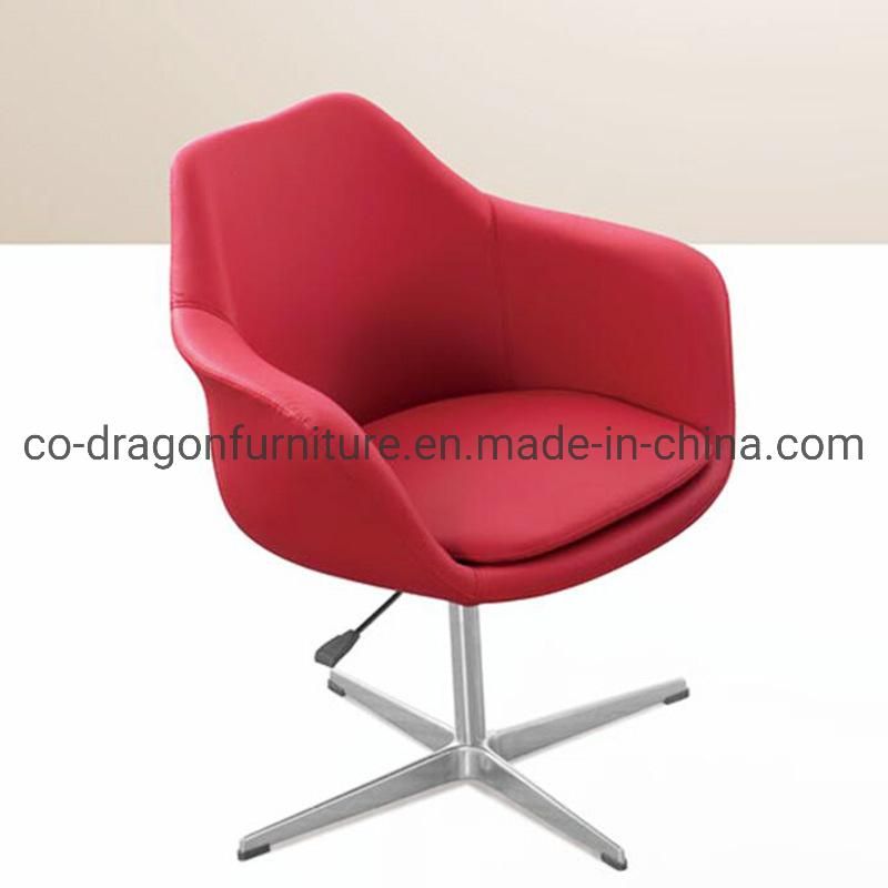 Modern Fabric Living Room Furniture Swivel Metal Legs Dining Chair