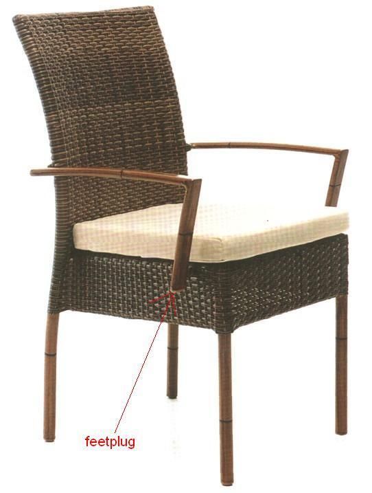 Easily to Put Away Rattan Dining Room Stackable Chair