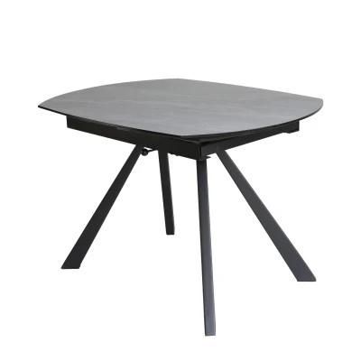 Extension Rotatable Oval Dining Table Popular Design Restaurant Furniture