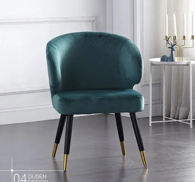 Modern Fabric Metal Frame Dining Chairs for Dining Design