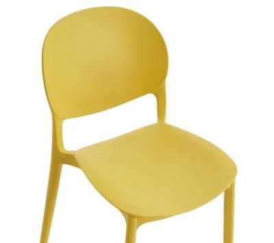 2021 New Stacking Plastic Restaurant Dining Chairs for Home and Outdoor Use