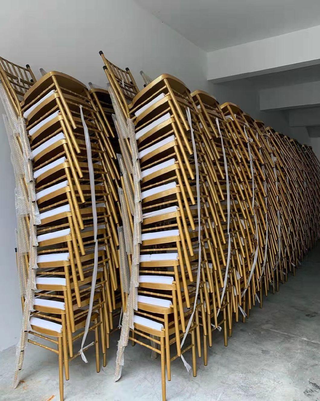 10 Years Manufacture Supply Quality Stacking Chiavari Chairs Weddings