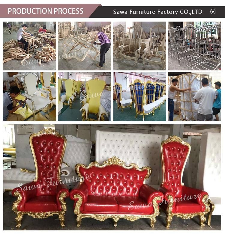 Wholesale High Quality Wedding High Back King Throne Chair