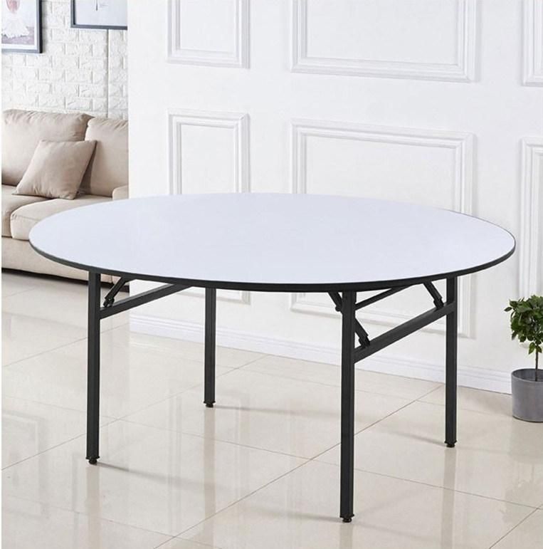 Wholesale Restaurant Banquet Hotel Dining Indoor Meeting Metal Folding Table