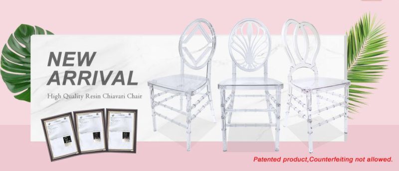 Xinyimei Furniture New Style Banquet Hotel Resin Transparent Sillas Tiffany Chair