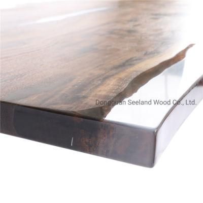 Solid Wooden Countertop / Round Table Top /Walnut Butcher Block Top /Epoxy Resin Table/ Natural Wood Table with Live Edge