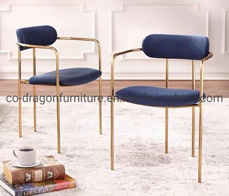 Modern Wholesale Steel Dining Chair with Fabric for Dining Furniture