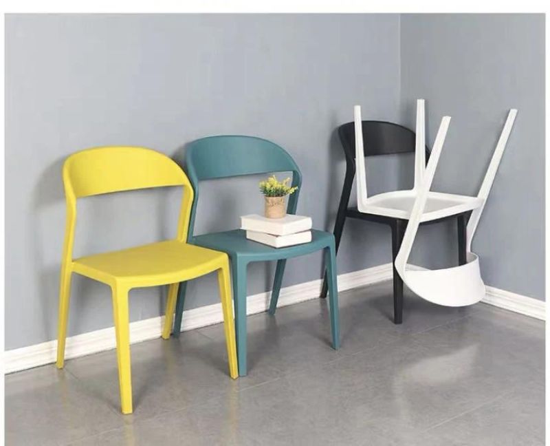 Scandinavian Home Decor Sedie Giardino Nordic Plastic Restaurant Dining Chair