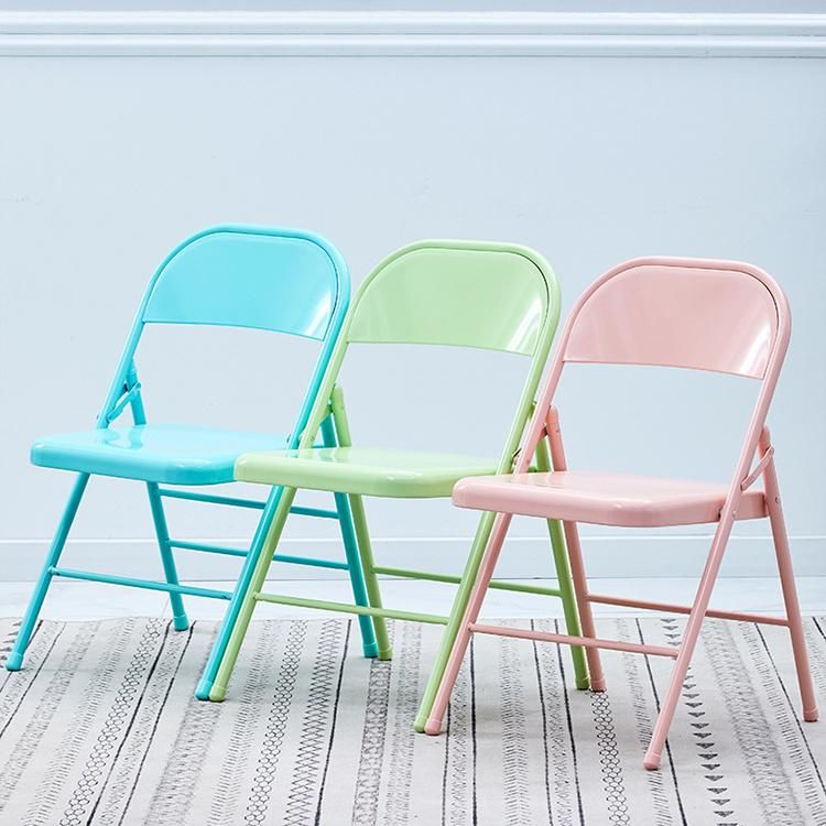 Silla Plegable Chairs for Dining Room Commercial Stackable Metal Folding Chair for Weddi Folding Chairs for Events Ready to Ship