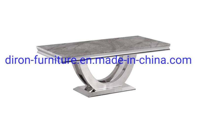 Hot Selling Stainless Steel Marble Dining Table