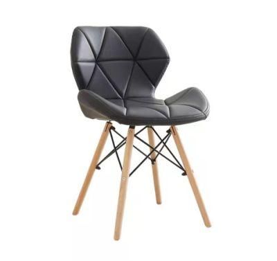 Modern Northern Europe Factory Home Chair with Leather Seat Cushion