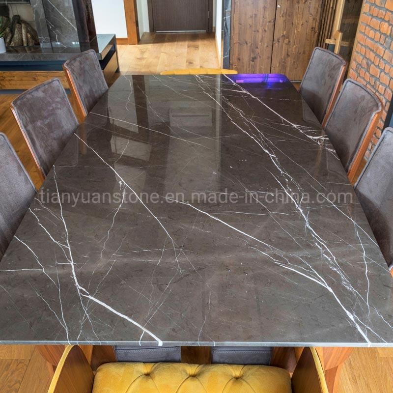 Stone Marble Inlaid Antique Dining Table Top Inlay Work Marble