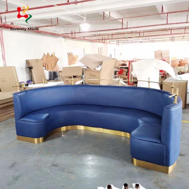 High Quality U Shape Circular Cafe Restaurant Booth Seating