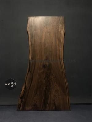 Raw Edge Custom Size Walnut Solid Wood Table for Conference