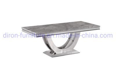 Euro Popular Stainless Steel Marble Coffee Table