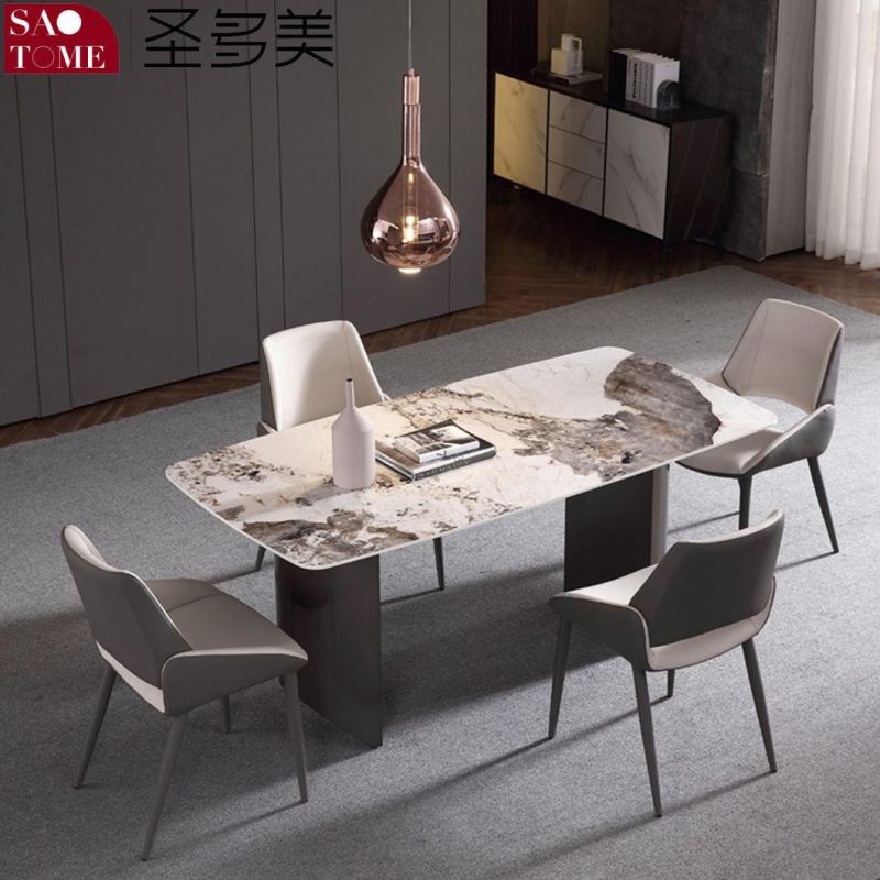 Modern Living Room Dining Room Furniture Semi-Circular Barrel Dining Table