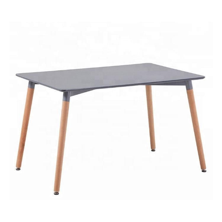 New Design Modern Best Selling Low Price Special Metal Steel Frame Wooden Dining Table