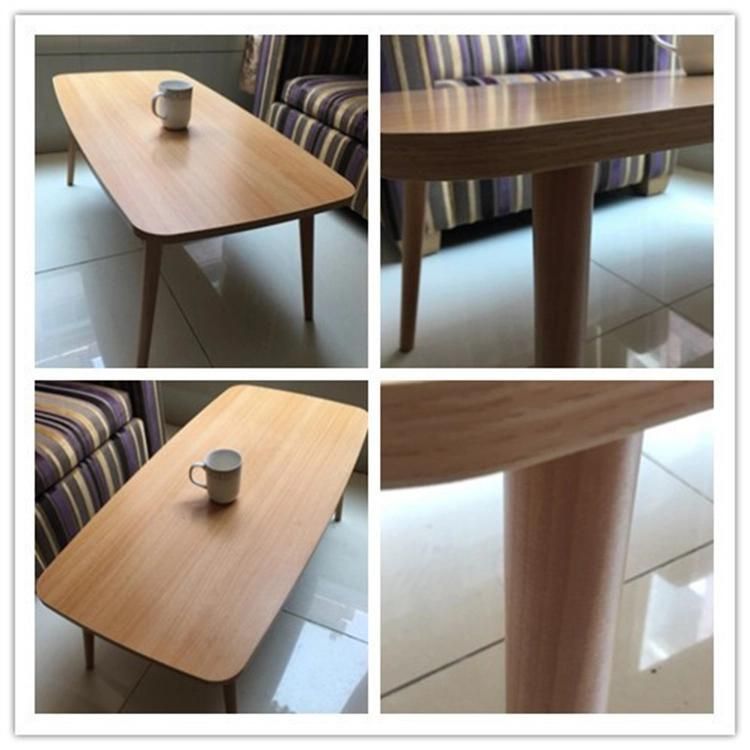 Hebei Mingshuai Table Small Family Modern Simple Light Luxury Mobile Wooden Coffee Table for Cafe