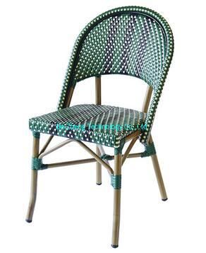 Lovely Color Garden Hotel Stackable Aluminum Cane Restaurant Outdoor Bar Chair Set