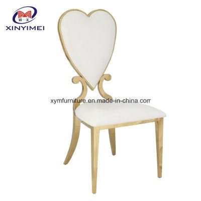 New Event Design Wedding Hotel Golden Stainless Steel Dining Chair