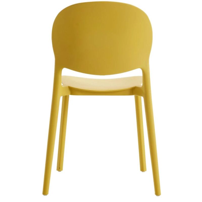 2021 New Stacking Plastic Restaurant Dining Chairs for Home and Outdoor Use