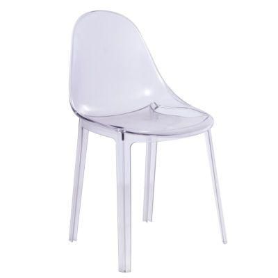 White Armrest Clear Acrylic Louis Wedding Ghost Chair