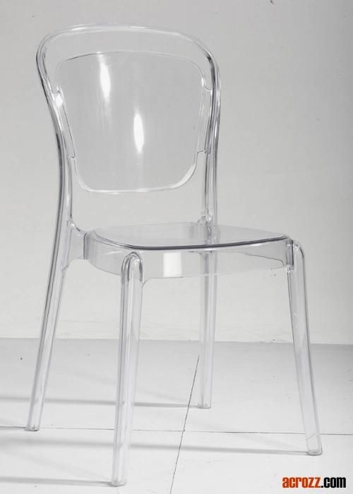 Dining Furniture Stack Banquet Acrylic Clear Ghost Lucent Dining Side Chair