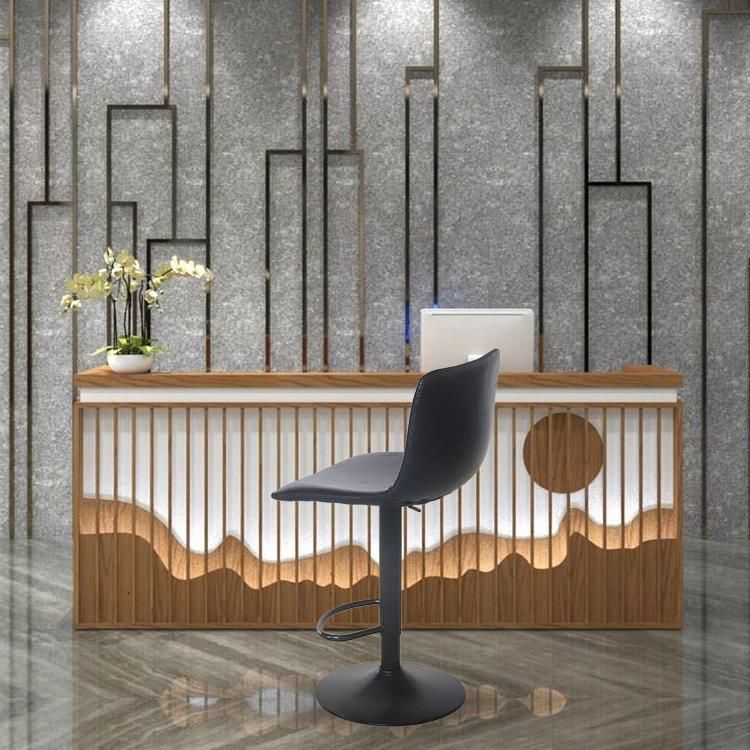 Factory Design Style Black Adjustable Height Bar Chair