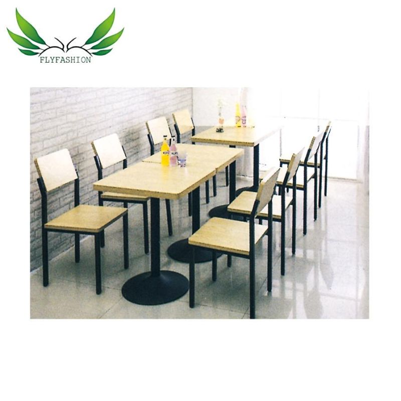 Modern Luxury Furniture Wood and Metal Coffee Restaurant Sets