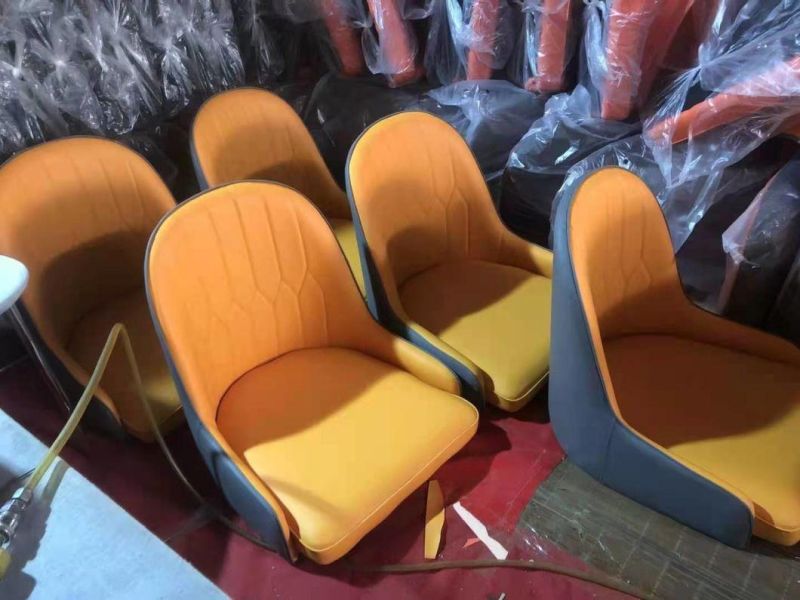 Ready to Be Packing PU Leather Chair Light Dining Chair