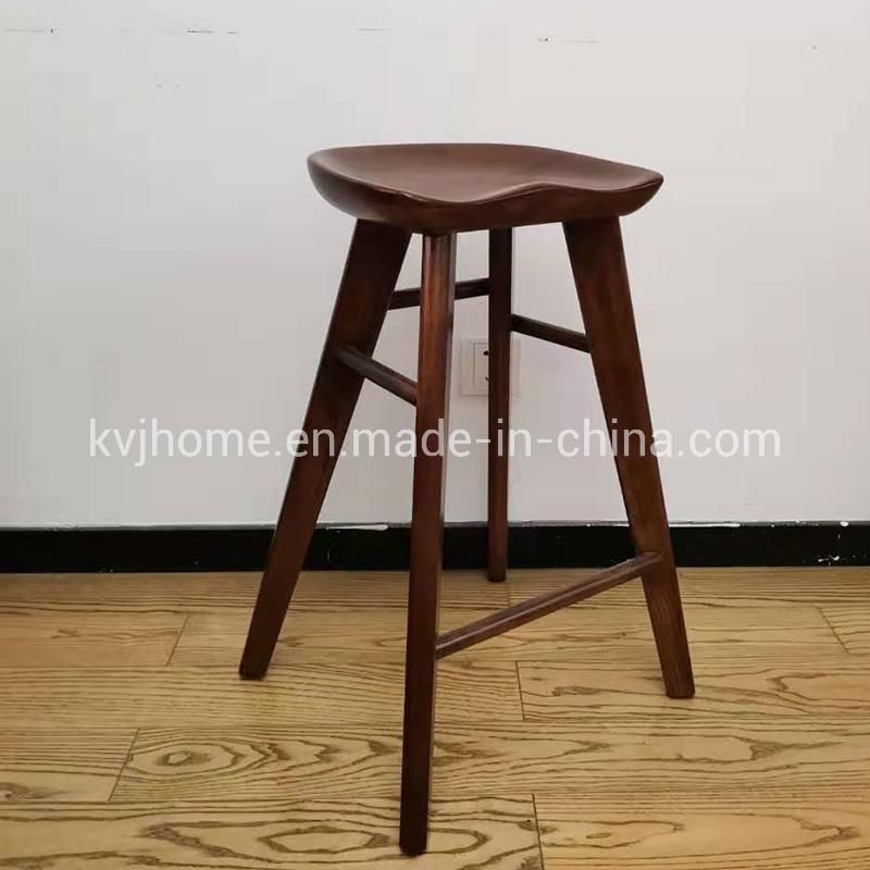 Kvj-9001b New Style Bistro Ash/Beech Wood Tractor Stool