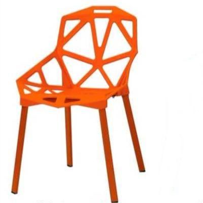 Outdoor Armless Plastic Stacking Visitor Chair Plastic Scandinavian Living Room Chair Durable Restaurant Dining Chairs