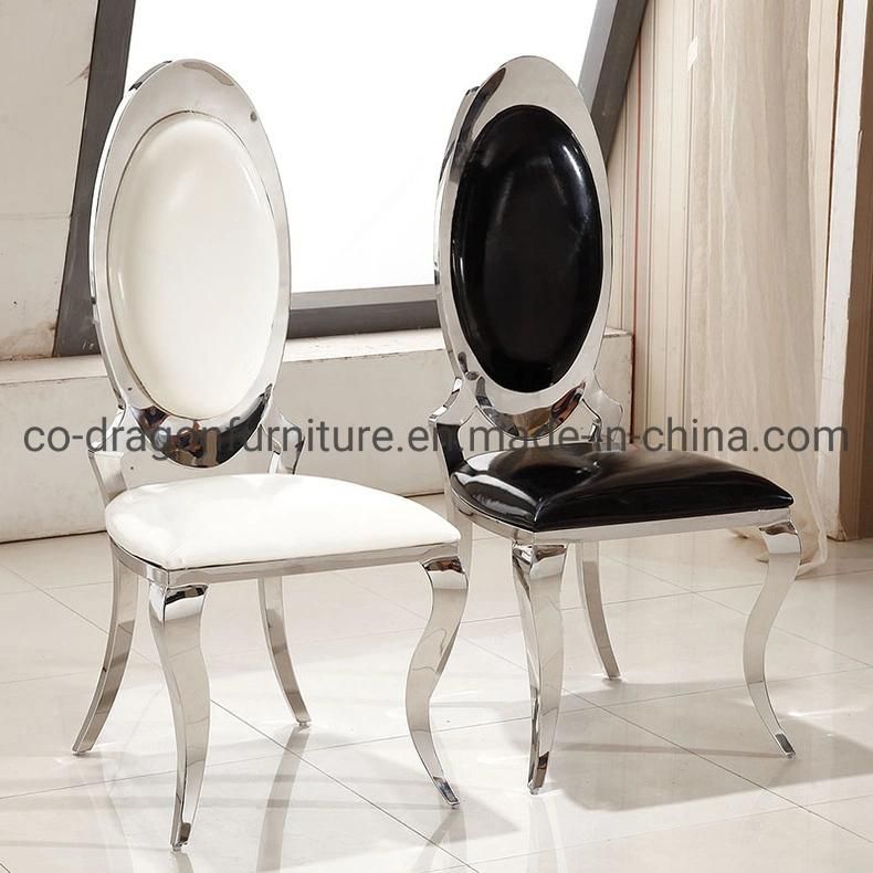 Fancy Gold Stainless Steel Leather Dining Chair for Home Furniture