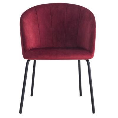 Dining Room Living Room Furniture Nordic Restaurant Modern Upholstery Fabric Velvet Dining Chairs for Sale