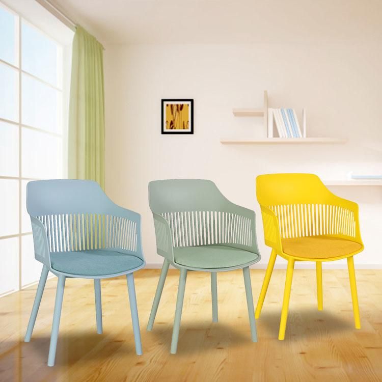 Modern Stackable PP Plastic Stool Dining Chairs Restaurant Chairs Home Dining Chairs More Color Choose