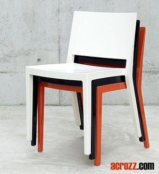 Modern Designer Furniture Plastic Stackable Dining Lizz Chair