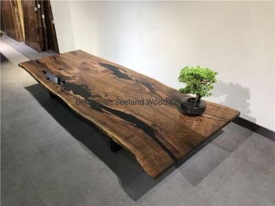 Walnut Epoxy Resin River Table