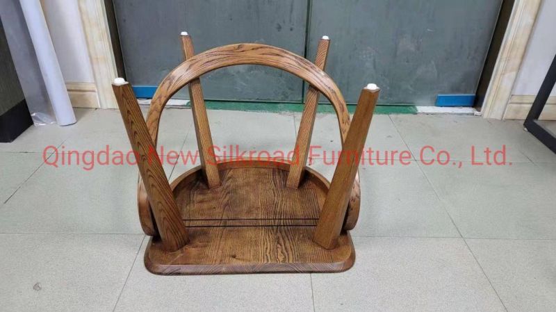 Factory Price Wholesale Modern Furniture Solid Oak/Elm Wooden Wedding Chair Banquet Chair Bent Wood Restaurant Dining Chair for Dining Room Furniture